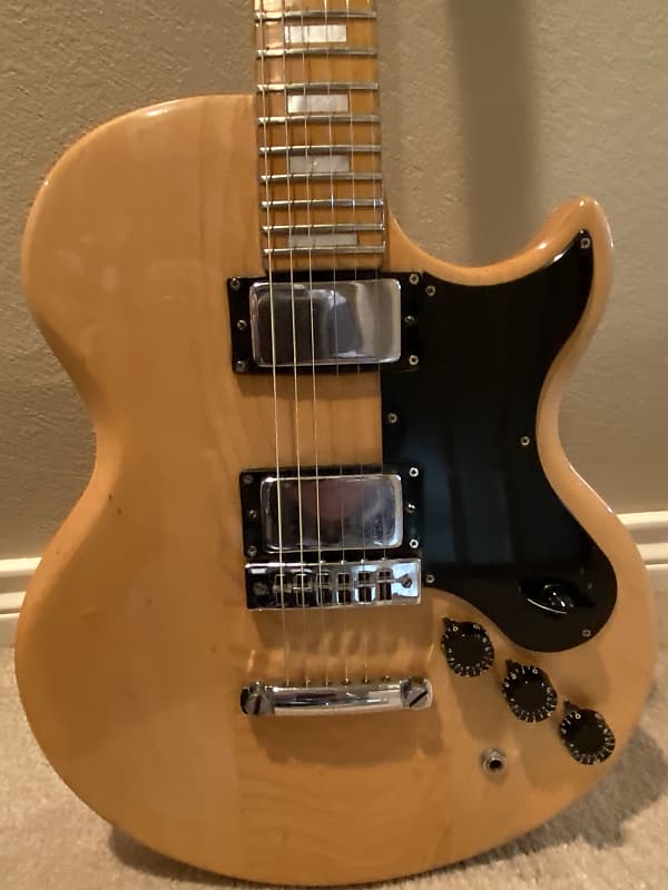 Gibson L6S 1973 - Natural with Block Inlays | Reverb
