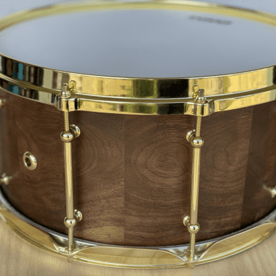 Holst Drumworks Custom Walnut 7x14 Snare Drum image 2