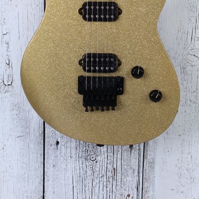 EVH Wolfgang WG Standard Electric Guitar Baked Maple Neck Gold Sparkle Finish image 1