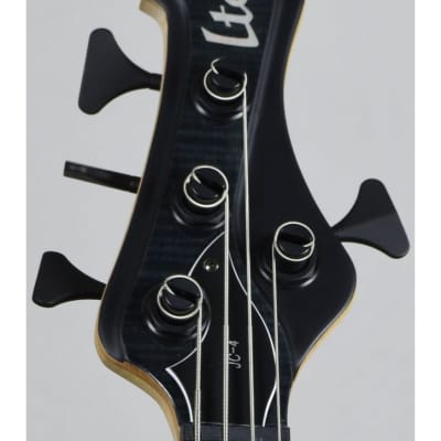 ESP LTD John Campbell JC-4FM Signature Electric Bass See Thru Black Satin Sides image 12