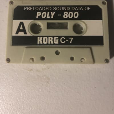 Korg  C-7 Preloaded Sound Data of Poly-800 Cassette image 1