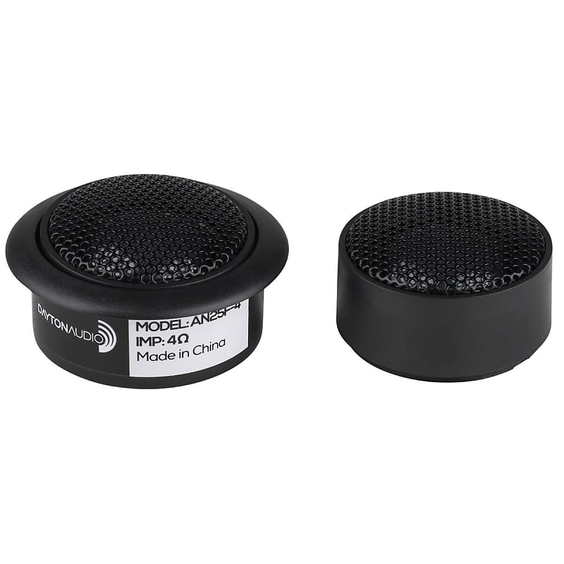 Dayton Audio - AN25F-4 - 1&quot; Soft Dome Neodymium Audio Tweeter Pair - 4 Ohm  			