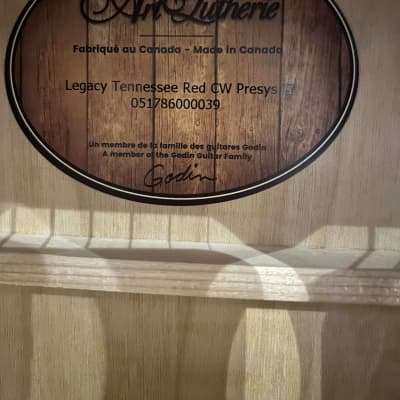 Art & Lutherie Legacy Concert CW QIT Tennessee Red | Reverb Canada