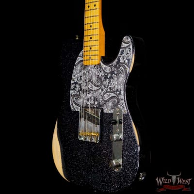 Fender Brad Paisley Esquire Road Worn Black Sparkle 5 LBS 14 OZ image 2