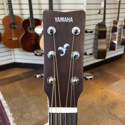 Yamaha FGX800C Solid Top Dreadnought Acoustic-Electric Natural image 7
