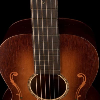 Vintage Regal Luann 1920's Floral Parlor Acoustic Guitar With SSC image 3