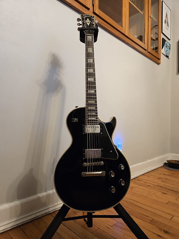 1984年 富士弦 GRECO EGC68-50 JAPAN VINTAGE 1984 Greco Japan EGC68-50 Les Paul Custom (Ebony) – Cool Old