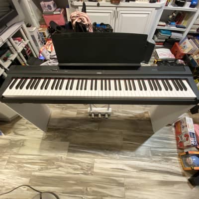 Yamaha P-125 Digital Piano with Pedal Unit Stand 2018 - Present Black and White image 1