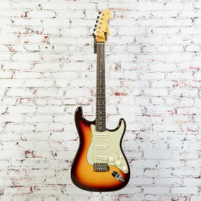 Fender - NOS Vintage Custom 1959 - Stratocaster® Electric Guitar - Rosewood Fingerboard - Chocolate 3-Color Sunburst - w/ Deluxe Hardshell Case - x0560 image 2