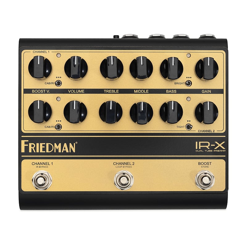 Friedman IRX 2Channel DualTube Preamp Pedal with DI IR Reverb
