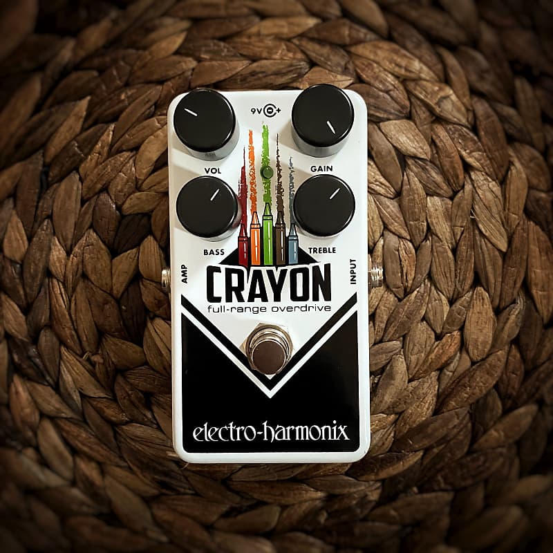 EHX Electro Harmonix Crayon Overdrive Guitar Effects Pedal 