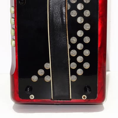 Hohner Club III M Diatonic Button Accordion, Original German Harmonika, New Straps 2046, Rare Vintage Squeezebox, Fantastic sound! image 8