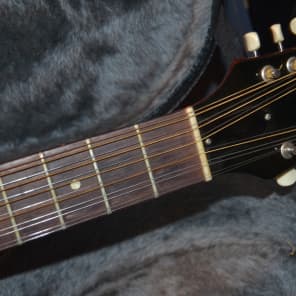 Gibson b25 12string acoustic guitar 1963 cherry sunburst image 5