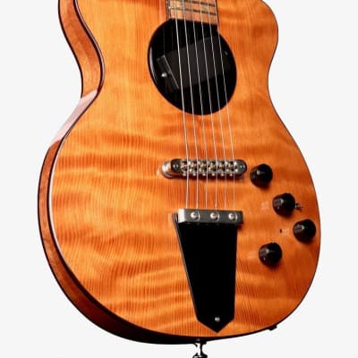 Rick Turner Model 1 Custom Deluxe Curly Redwood with Full Electronics Package #5800 for sale