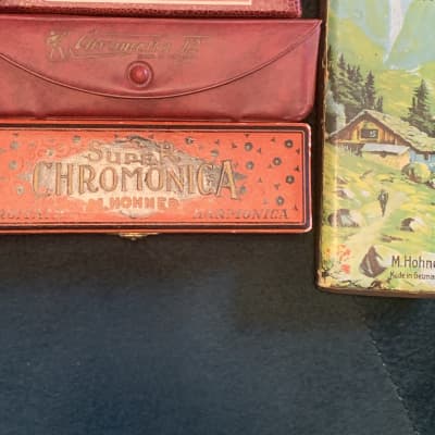 vintage Harmonica Collection 5 vintage rare harmonicas in one listing image 1