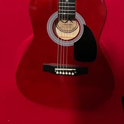 J. Reynolds 3/4 size guitar Transparent Red image 2