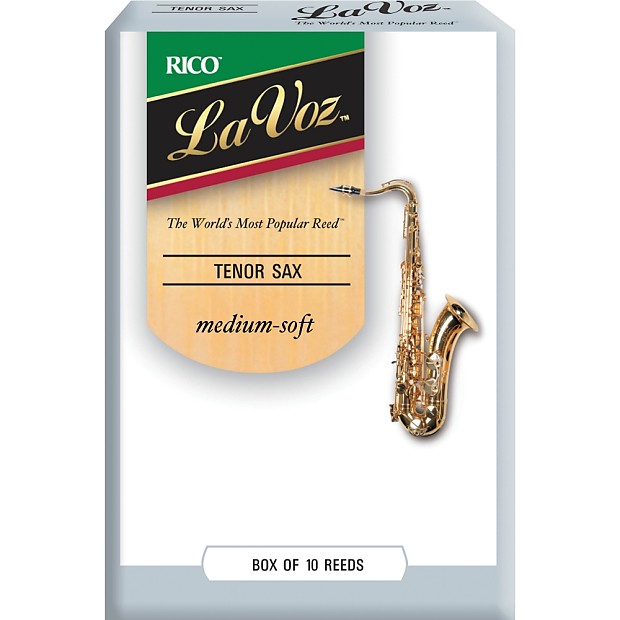 Immagine Rico RKC10MS La Voz Tenor Saxophone Reeds - Strength Medium-Soft (10-Pack) - 1