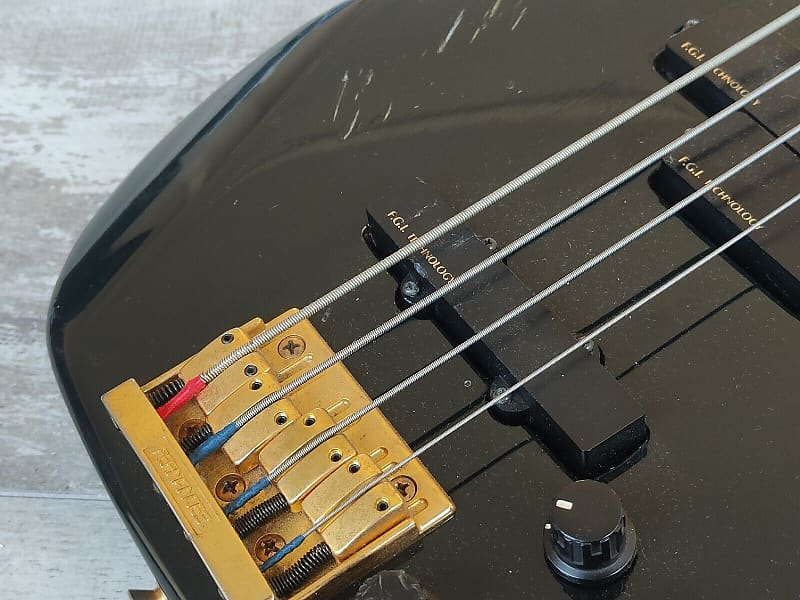 1990's Fernandes Japan FRB-65 Revolver Active Bass (Black