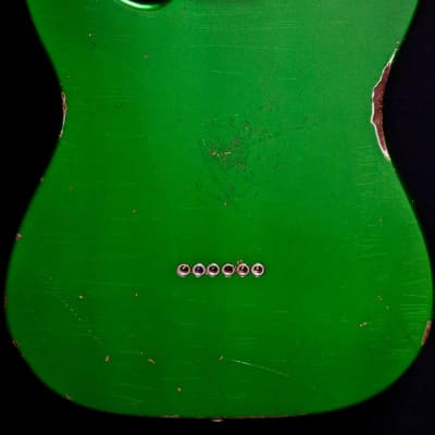 Shabat Guitars - Lion HB -  Candy Apple Green image 5
