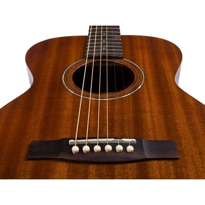 Guild M-120 Westerly Concert Acoustic Guitar, Natural Mahogany image 4