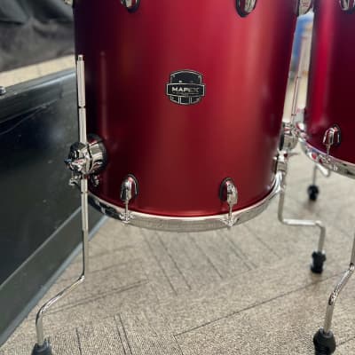 Mapex  Saturn Evolution 5 Pc Workhorse Shell Pack 10x8, 12x9, 14x14, 16x16, 22x18 Tuscan Red/Chrome image 5