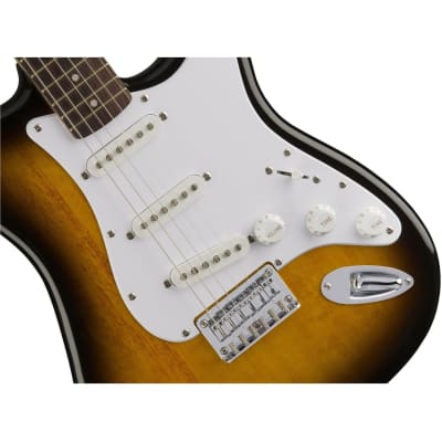 Squier Bullet Stratocaster HT Electric Guitar (Brown Sunburst) image 6