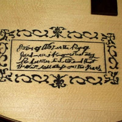 Blueberry Handmade Acoustic Guitar Grand Concert - Robert Johnson Motif image 7