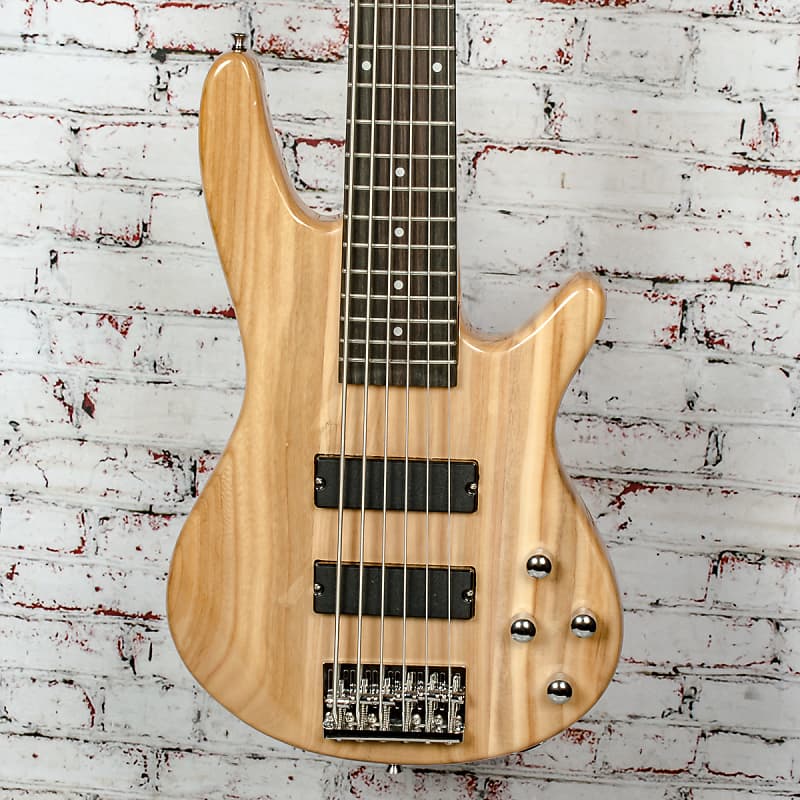 Glarry - 6 String Electric Bass Guitar - Natural - x4364 - | Reverb