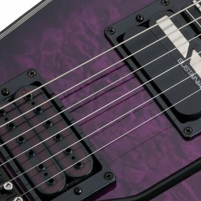 Schecter E-1 Floyd Rose S Special Edition - Trans Purple Burst 3071 image 17