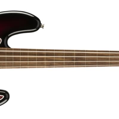 Squier Classic Vibe '60s Jazz Bass Fretless Laurel Fingerboard, 3-Color Sunburst image 3