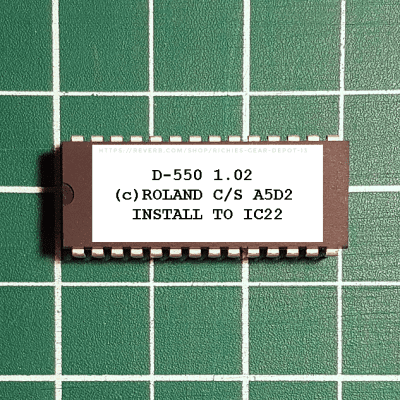 Roland D-550 OS v1.02 EPROM Firmware Upgrade KIT / New ROM Final Upgrade Chip D550