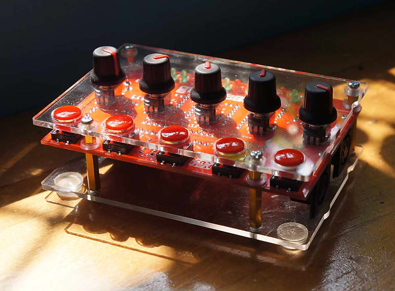 Groovesizer RED Digital Synth/Sequencer DIY Kit Reverb