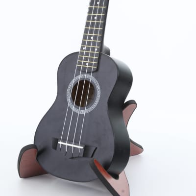 Soprano ukulele with Arrow PB10 BK Soprano Black *SET* accessory kit. image 2