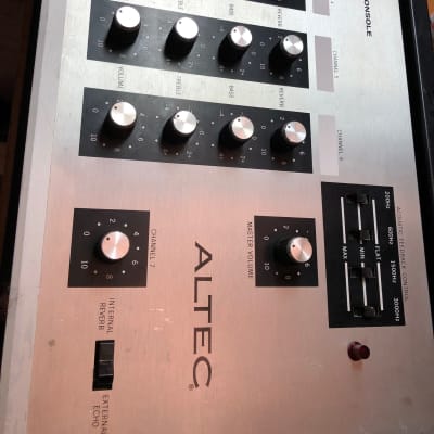 altec 1214 7 channel  spring reverb mixer image 3
