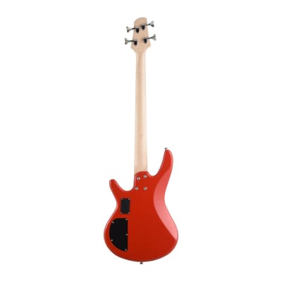 Artist AG105RD Electric Bass Guitar Plus Accessories - Solid Red image 4