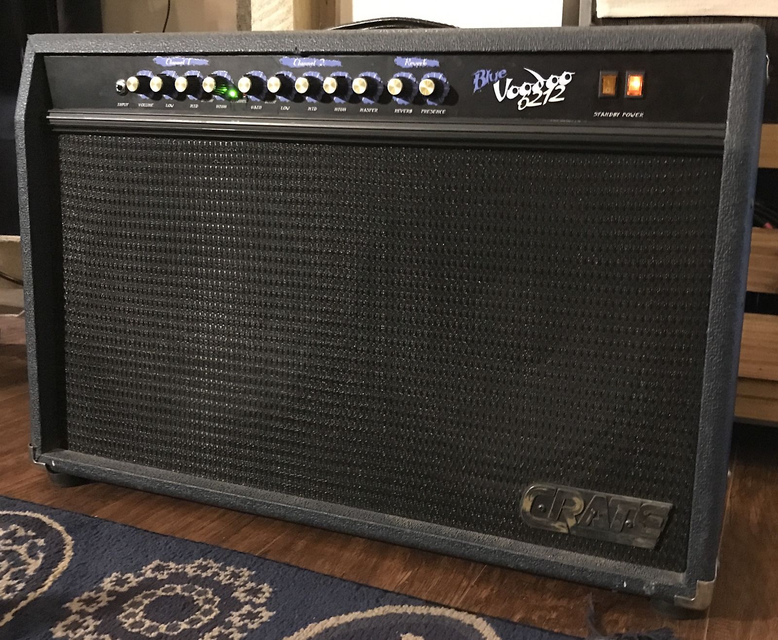 Crate Blue Voodoo 6212 Model BV 6212 2 Channel 60 Watt 2x12