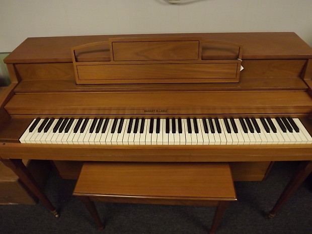 Hobart M. Cable Spinet Piano and Bench and Damp Chaser Reverb