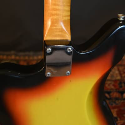 1966 - 1968 Fender Jaguar Sunburst Original Finish & OHSC (VIDEO) Exc Condition image 15