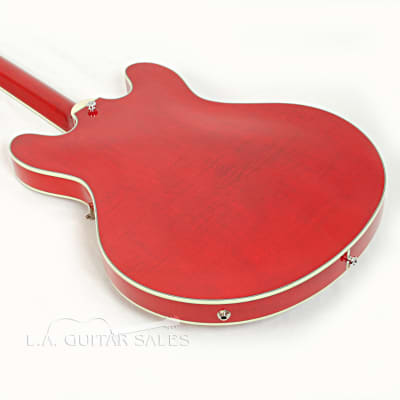 Eastman T486-RD Deluxe Trans Red 16" Thinline Hollowbody With Hard Case #02151 @ LA Guitar Sales image 4