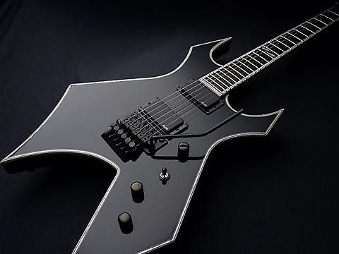 BC Rich Warlock NJ Deluxe Onyx Black Electric Guitar | Reverb