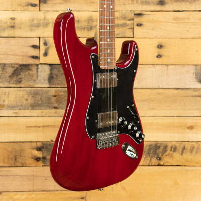Fender Limited Edition Mahogany Blacktop Stratocaster HH Crimson Red image 3