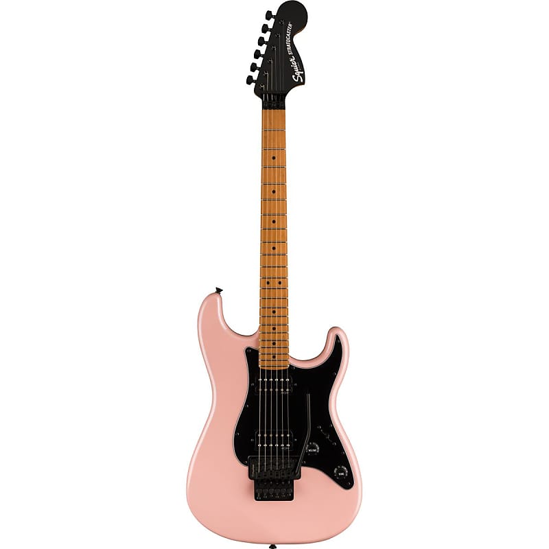 Squier Contemporary Stratocaster HH FR Electric Guitar, Roasted Maple Fingerboard, Shell Pink Pearl image 1