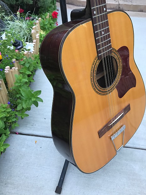 Vintage Kent 12 String Jumbo Dreadnaught Acoustic Guitar W Spruce Top
