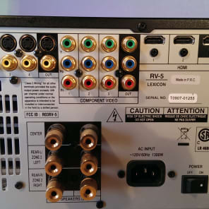 Lexicon RV-5 High End 7 Channel Dolby Digital Surround Lexicon RV-5 High End 7 Channel Dolby Digital Surround