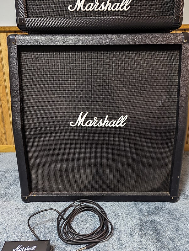 Marshall MG100HCFX / Marshall 4x12 Angled Blocked Back Cab, COMBO