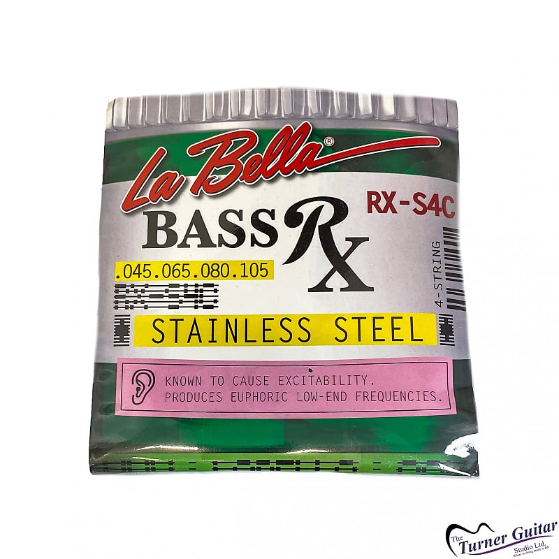 Jeu de Cordes pour Basse Electrique LA BELLA RX STEEL 45-105