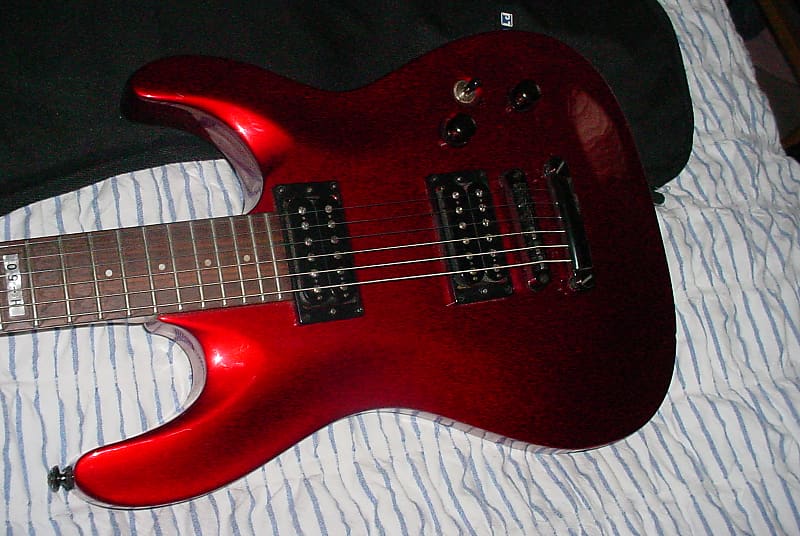 ESP LTD H-60 Cranberry Red with black metal flake | Reverb