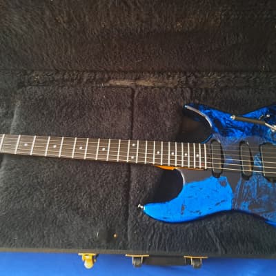 Zion  Radicaster Custom Shop Blue Frosted Marble 1987-1989 for sale
