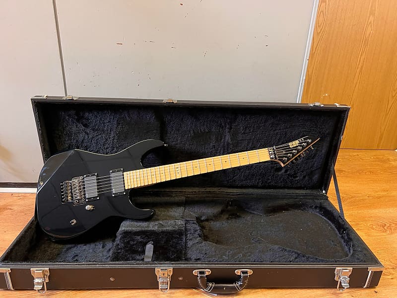 ESP M-II Black 2009 Electric Guitar with ESP Hard Case | Reverb