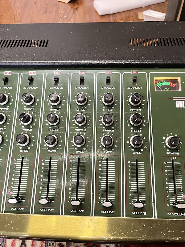 Roland PA 120 Roland 8 channel mixer 1970s